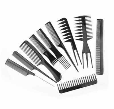 Professional  Salon Hair Comb Set Hair  Dressing Barber Make up (10 PCS/Set)