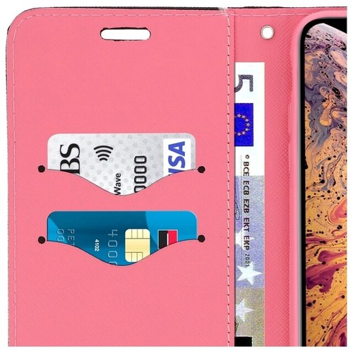 Fancy Custodia Book Cover Silicon Flip Case per Samsung Galaxy S20+ 5g Blk-pink - Foto 8 di 8