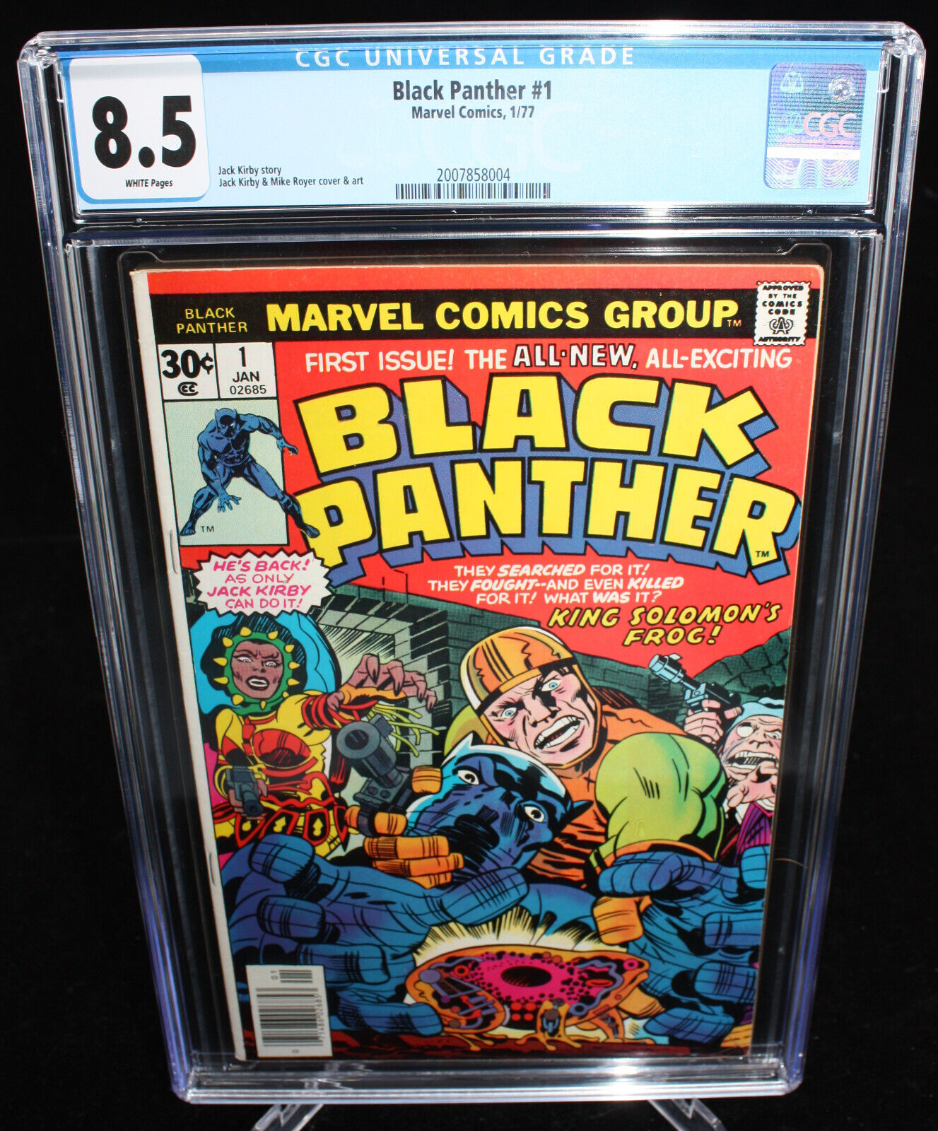 Black Panther #1 (CGC 8.5) White Pages - Jack Kirby & Mike Royer - 1977