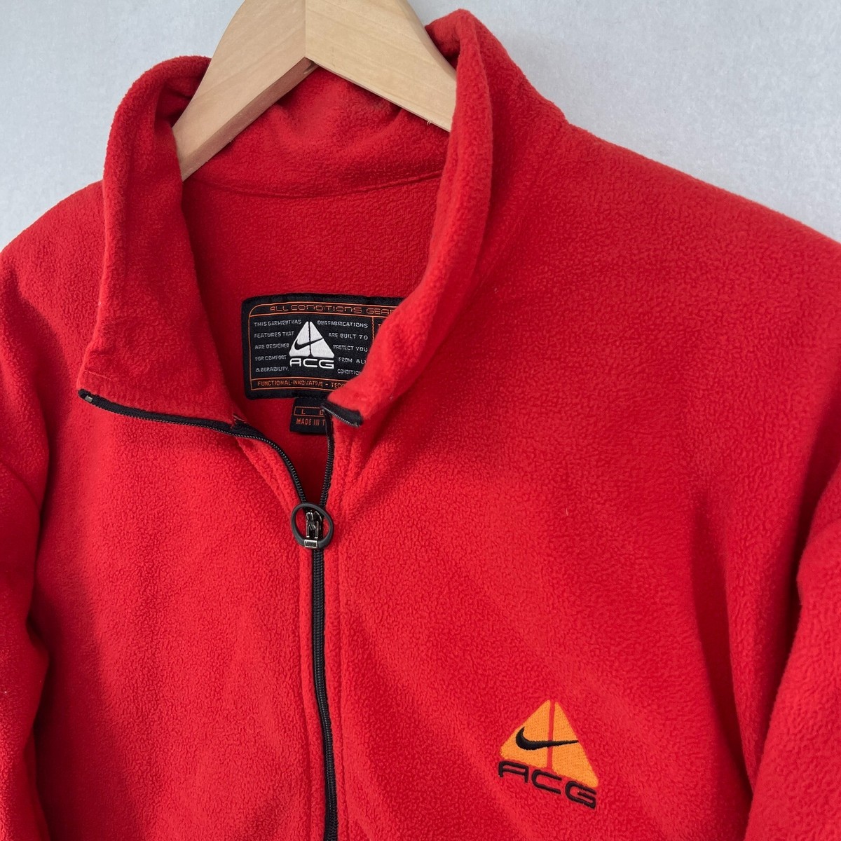 NIKE ACG Sweatshirt Womens L Thermal Layer 2 Fleece 1/2 Zip