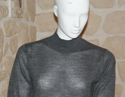 Pull Gris Et Noir En Laine Et Mohair MSCH - Taille XS/S - Neuf Avec étiquettes (prix D'origine 72€) - Pour Femme