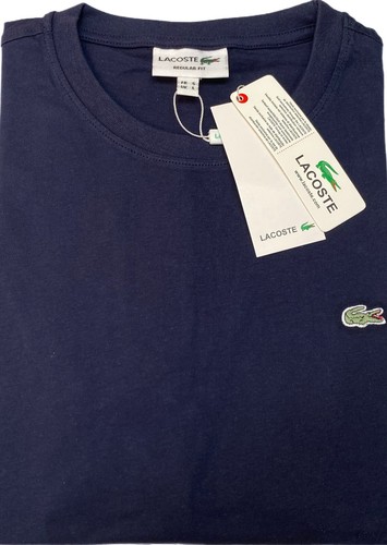 LACOSTE SHORT SLEEVE ROUND NECK SIGNATURE LOGO SUMMER T-SHIRT - Picture 4 of 6