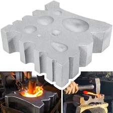 50lb Blacksmith Swage Block Anvil Forge Bowl Ladle Spoon Making Solid Cast Iron