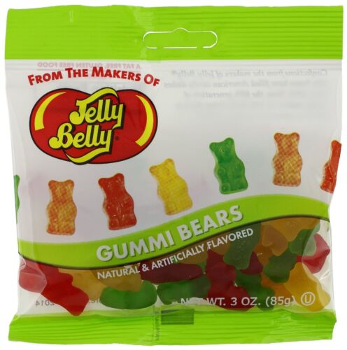 ORSI GOMMOSI - Jelly Belly Candy Jelly Beans - (5) BORSE 3 OZ - FRESCHE - MIGLIOR PREZZO - Foto 1 di 1