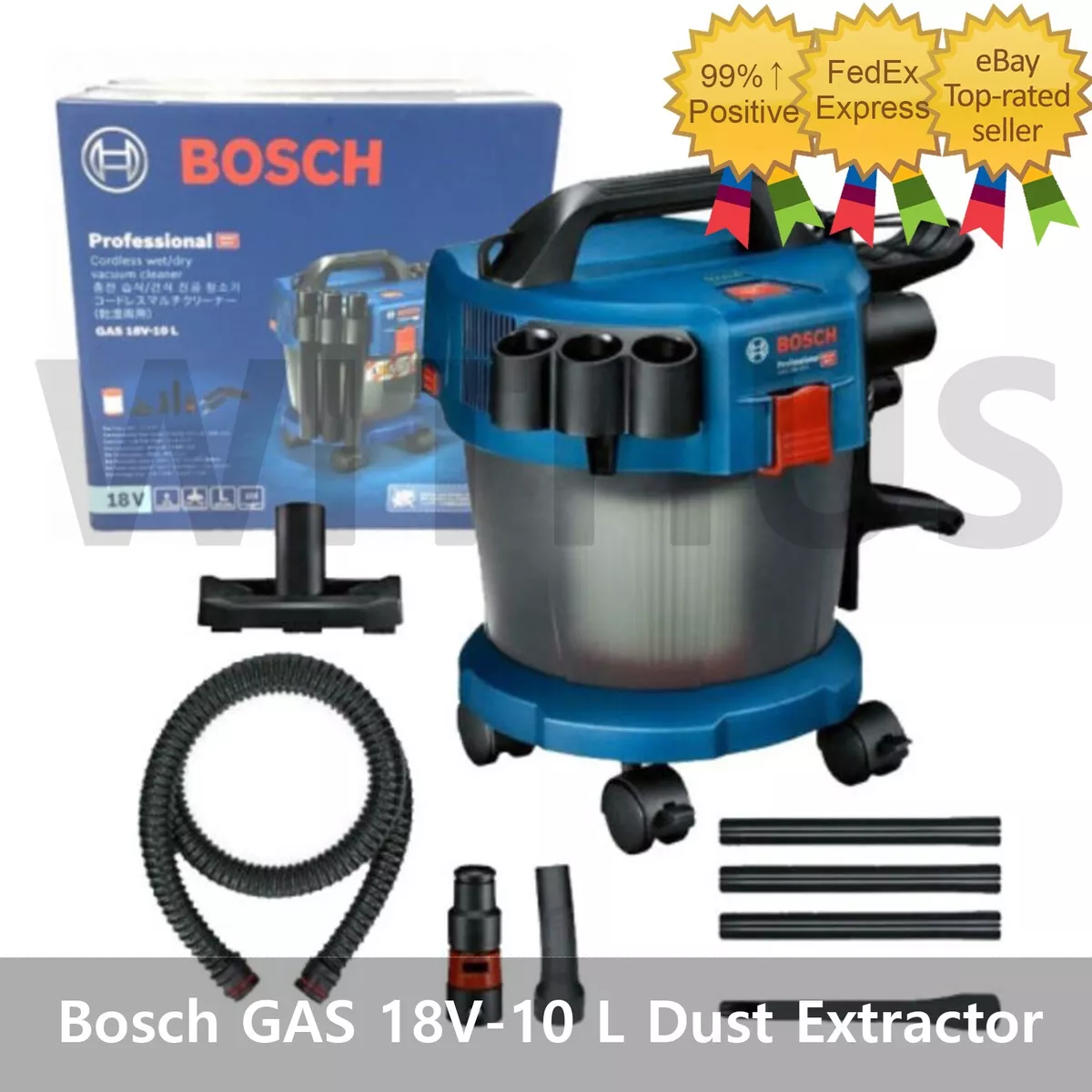 Bosch GAS 18V-10 L Cordless Dust Extractor Vacuum Cleaner Bare Tool - Trakcing