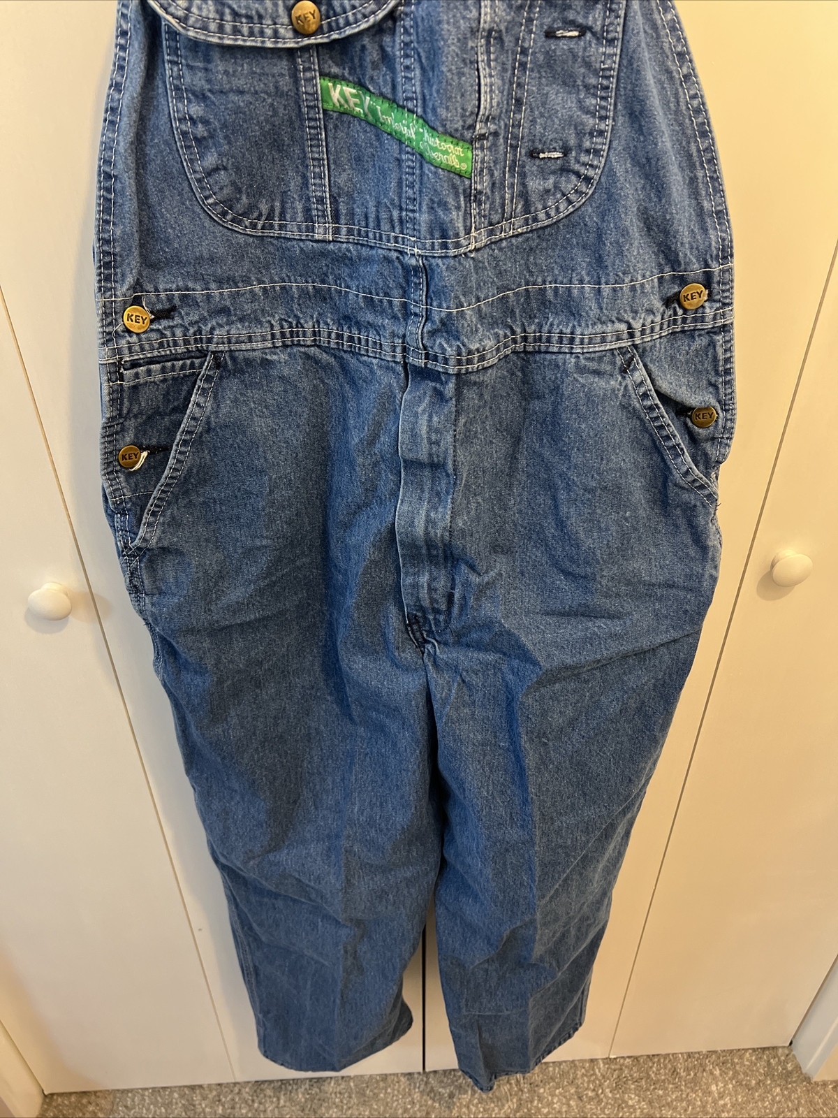 KEY Imperial Aristocrat Men's Blue Denim Farmer Bib Overalls Men's