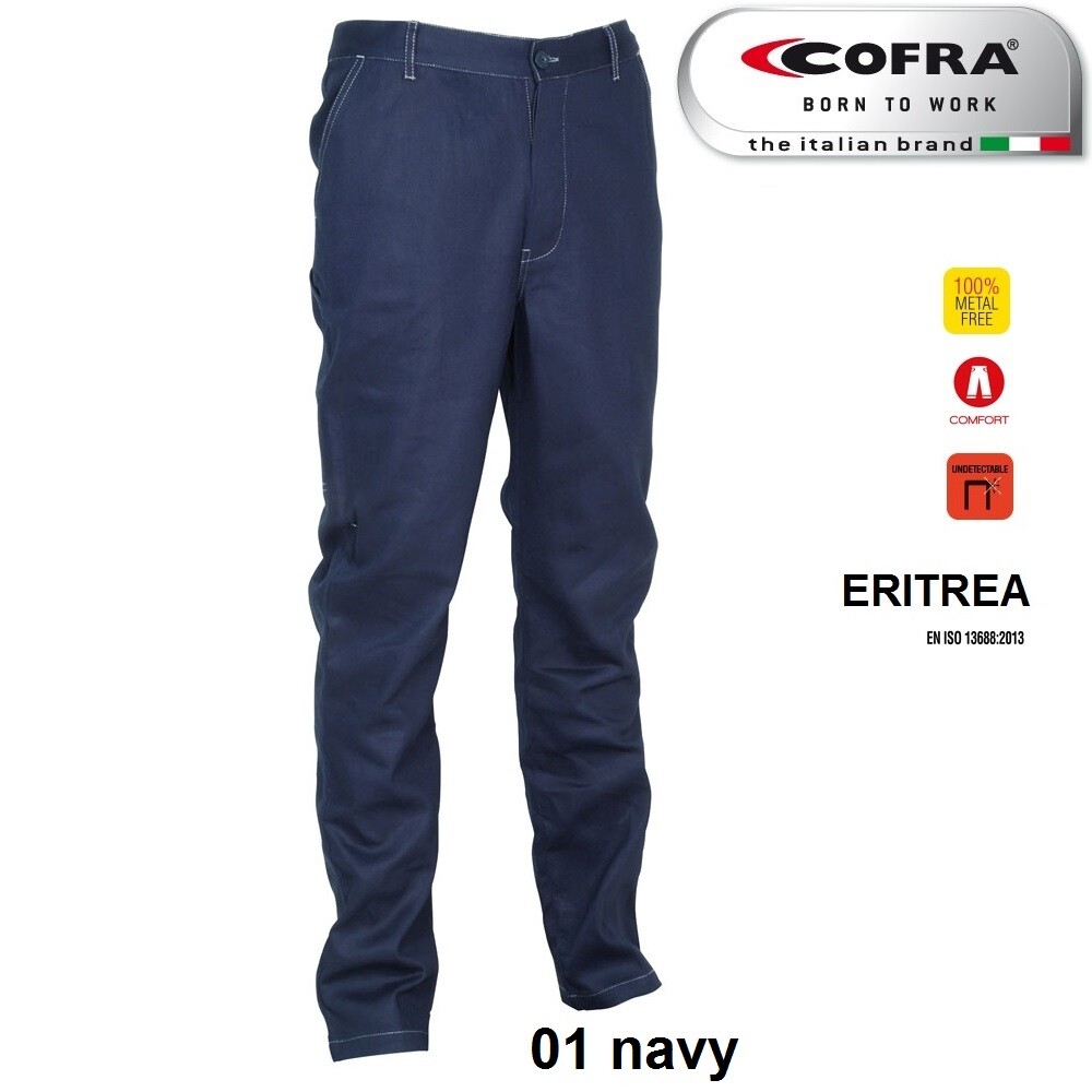 Pantaloni da lavoro COFRA modello ERITREA 100% cotone 270 g/m²