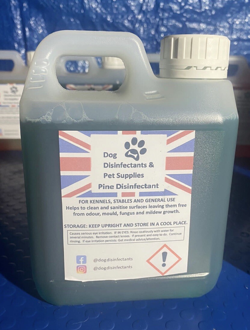 Dog Disinfectant Pine 1Ltr ♻️pet♻️ safe Indoor/Outdoor Kennels Catterys