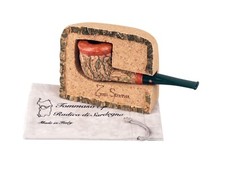 TOM SPANU SUGHERO TAGLIATO A MANO COPERTO DI BUONE DIMENSIONI BILIARDO 9 MM TUBO RADICA ** NUOVO **