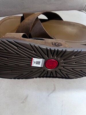 Mens UGG Wainscott Slide Sandals - Chesnut Suede Size 14 | eBay
