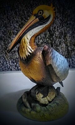 Vintage Porcelain Statue Andrea Birds by Sadek 5'' Pelican Figurine made in Japan