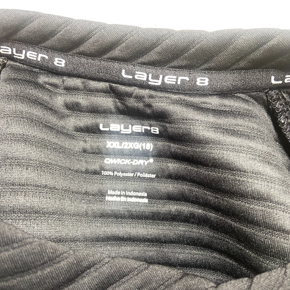 Camisa feminina de manga comprida preta Qwick-Dry camada 8 tamanho XXL - Imagem 2 de 4