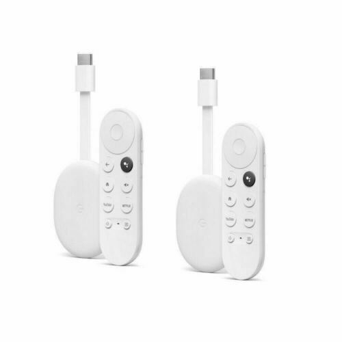 新品未開封 Google  Chromecast with Google TV 全新現貨 Google Chromecast/ Google TV 2件裝 白色 *TW