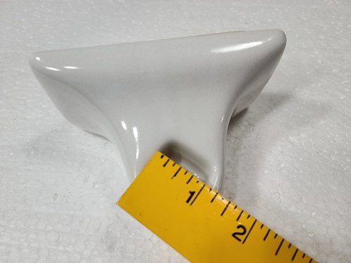 Vintage Snow White Ceramic Towel Bar Rod Rack Post Holder Brackets Tile Set M... - Picture 4 of 9