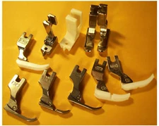 for SINGER ,TACSEW  SINGLE NEEDLE INDUSTRIAL  SEWING 10 PIECE ZIPPER FOOT SET