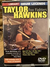 DRUM LEGENDS TAYLOR HAWKINS FOOFIGHTERS LICKLIBRARY DVD Virtually New!!