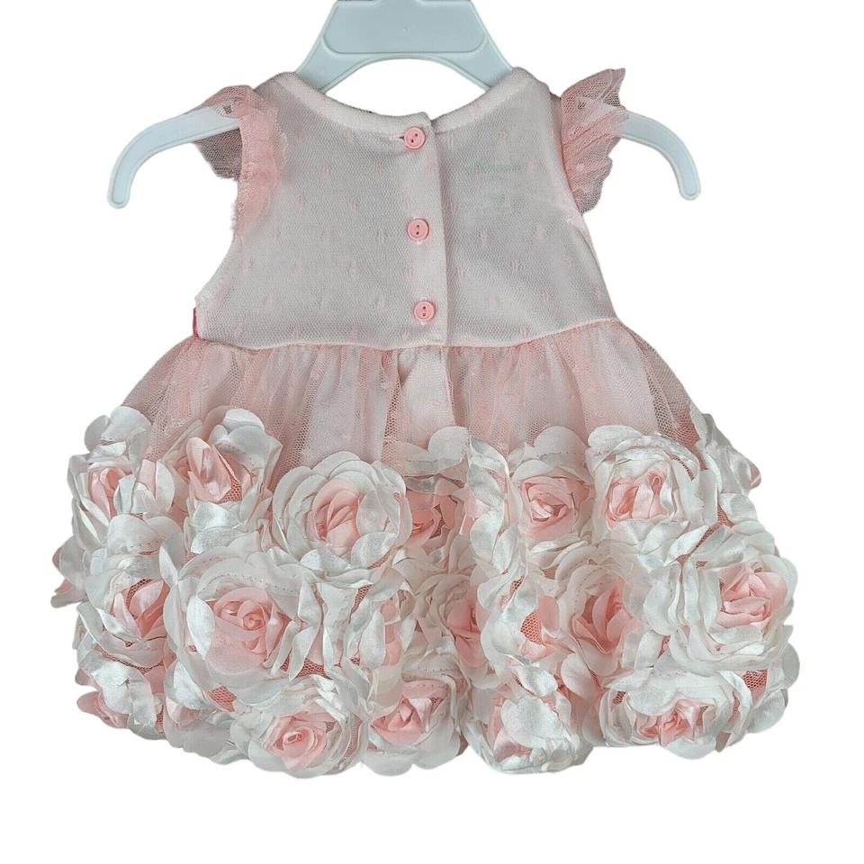 Vestido para ocasiones especiales 3-6 meses bebé sesión de fotos niña flor alforja de Pascua Foto 2 de 4