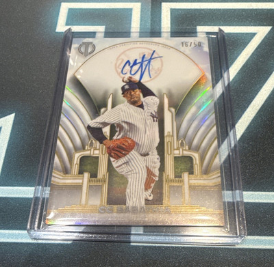 Topps Tribute 2026 Crest Calligraphy CC Sabathia TCC-CS Auto 16/50 Yankees