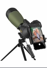 Gosky 20-60x80 Angled Spotting Scope Multi-Coated Zoom Lens Tripod Phone Adapter