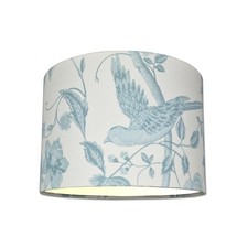 Lampshades in Laura Ashley Summer Palace Off White Duck Egg Fabric Handmade