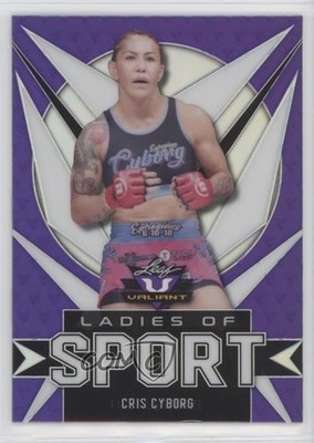 2021 Leaf Valiant Ladies of Sport Purple 30/50 Cris Cyborg #LS-02 o7m