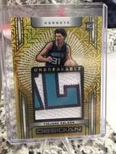 2024-25 Panini Obsidian Tidjane Salaun (RC) Gold Unbreakable Memorabilia 1/10