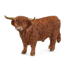 Schleich Farm World, Realistic Farm Animal Toys for Boys and Girls, Highland Bul