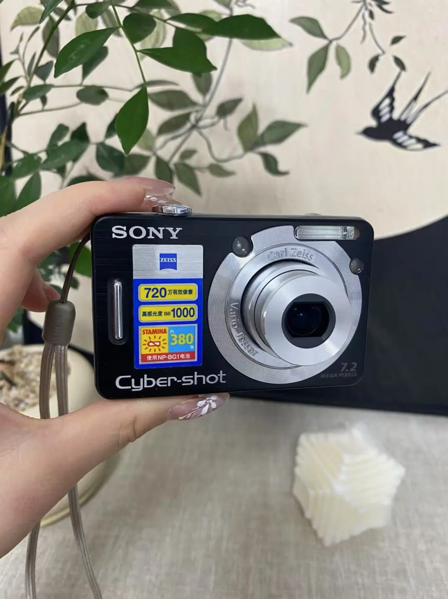 Sony Cyber-Shot DSC-W55 Black 7.2MP Digital Compact Camera -Tested