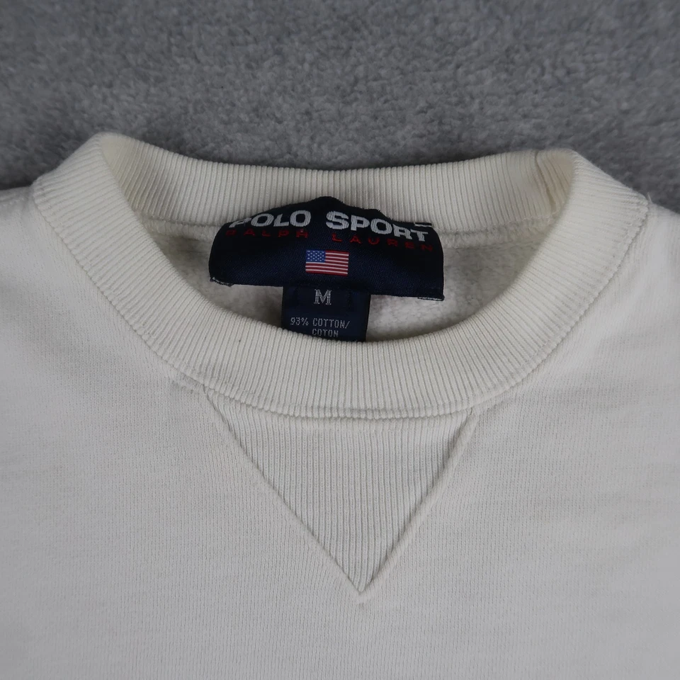 Sudadera De Colección Y2K Polo Deportiva Cuello Redondo Ralph Lauren Logo Bordado Para Hombre’s M Foto 4 de 4