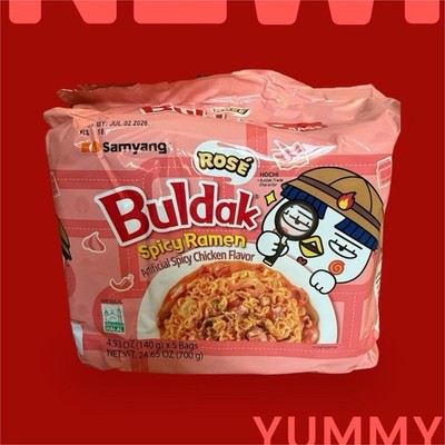 Samyang Buldak Spicy Ramen Rosé Spicy Chicken Flavor [Pack of 5]