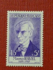 FRANCE 1956 15fr+5fr Ravel National Relief Fund vf MINT never hinged SG 1296