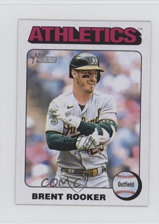 2024 Topps Heritage Mini White Border Brent Rooker #145 e2p