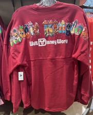 2026 Disney Parks Magic Kingdom Characters Red Spirit Jersey Adult Size XL NEW