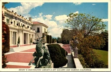 Henry E Huntington Library & Art Gallery-San Marino, California-Chrome Postcard
