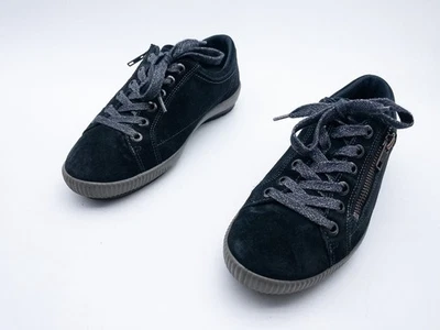 Legero Tanaro Femme Baskets Sports Chaussures Loisirs Cuir Bleu Gr. 38 EU - Photo 1/4