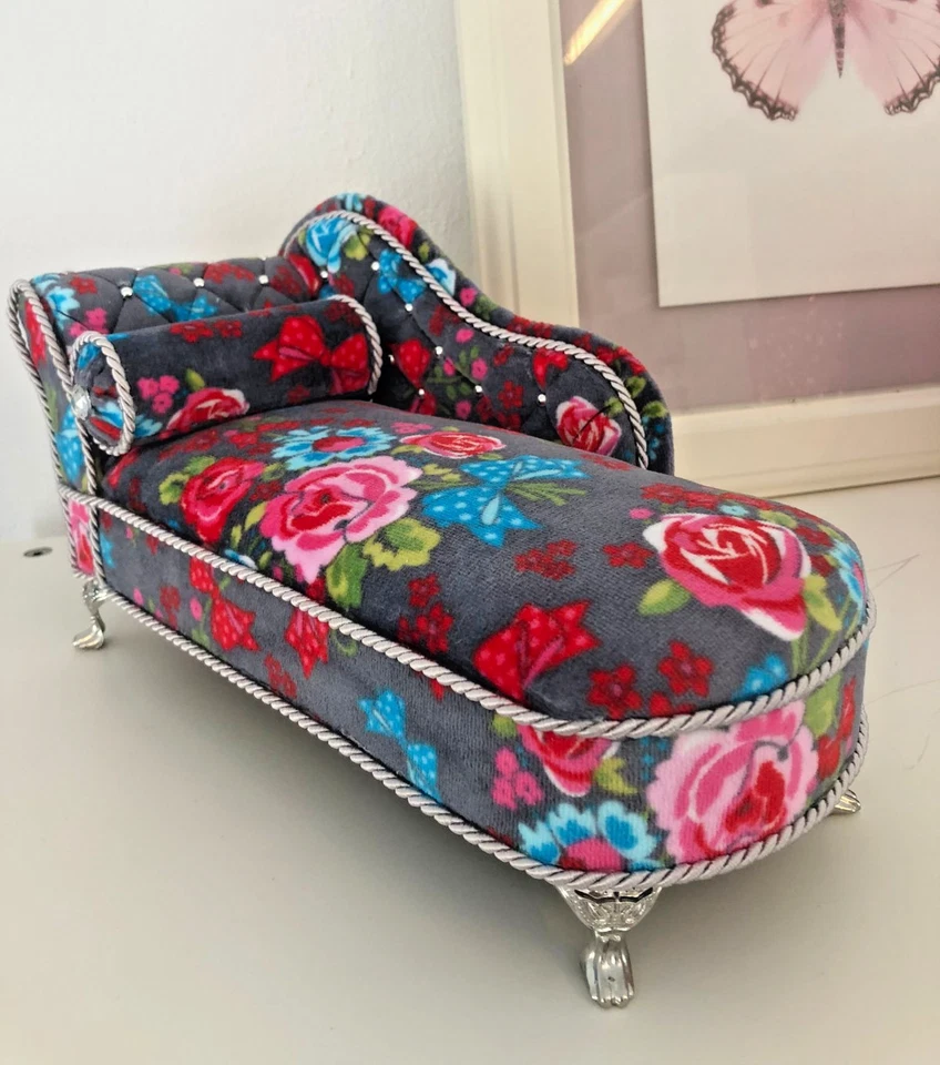 pinkrosemh Couch Chaiselongue Möbel Barbie Monster High Blythe BJD L.O.L. Puppen - Bild 1 von 4