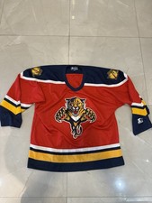 Vintage 90s Starter Florida Panthers Jersey Xl And Autographed 