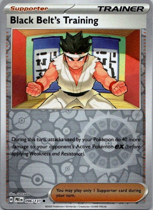 Black Belt's Training - Common SV: Prismatic Evolutions 096/131 NM Reverse Holo