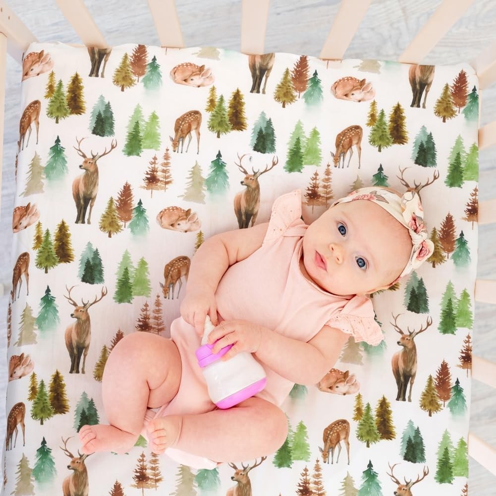 Quot;Gllquen Universal Baby Bassinet Sheets Set, 4 Pack For Newborn Infant Boys Girls, 32""X16