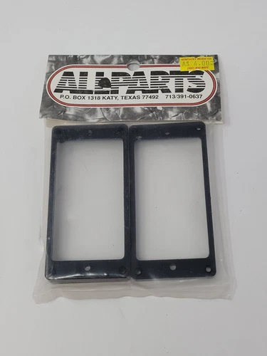 Allparts Humbucking Ring Set Curved Black for Gibson Guitar Plastic