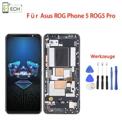 Original Asus ROG Phone 5 ZS673KS / ROG 5 Pro LCD Display (OLED) mit Rahmen