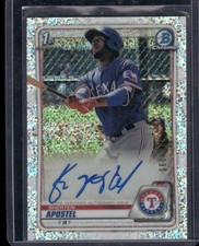 2020 Bowman #CPA-SA Sherten Apostel Chrome Prospect Auto Speckle Refractor #/299