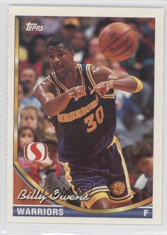 1993-94 Topps Safeway Golden State Warriors Billy Owens #GS15 0b0