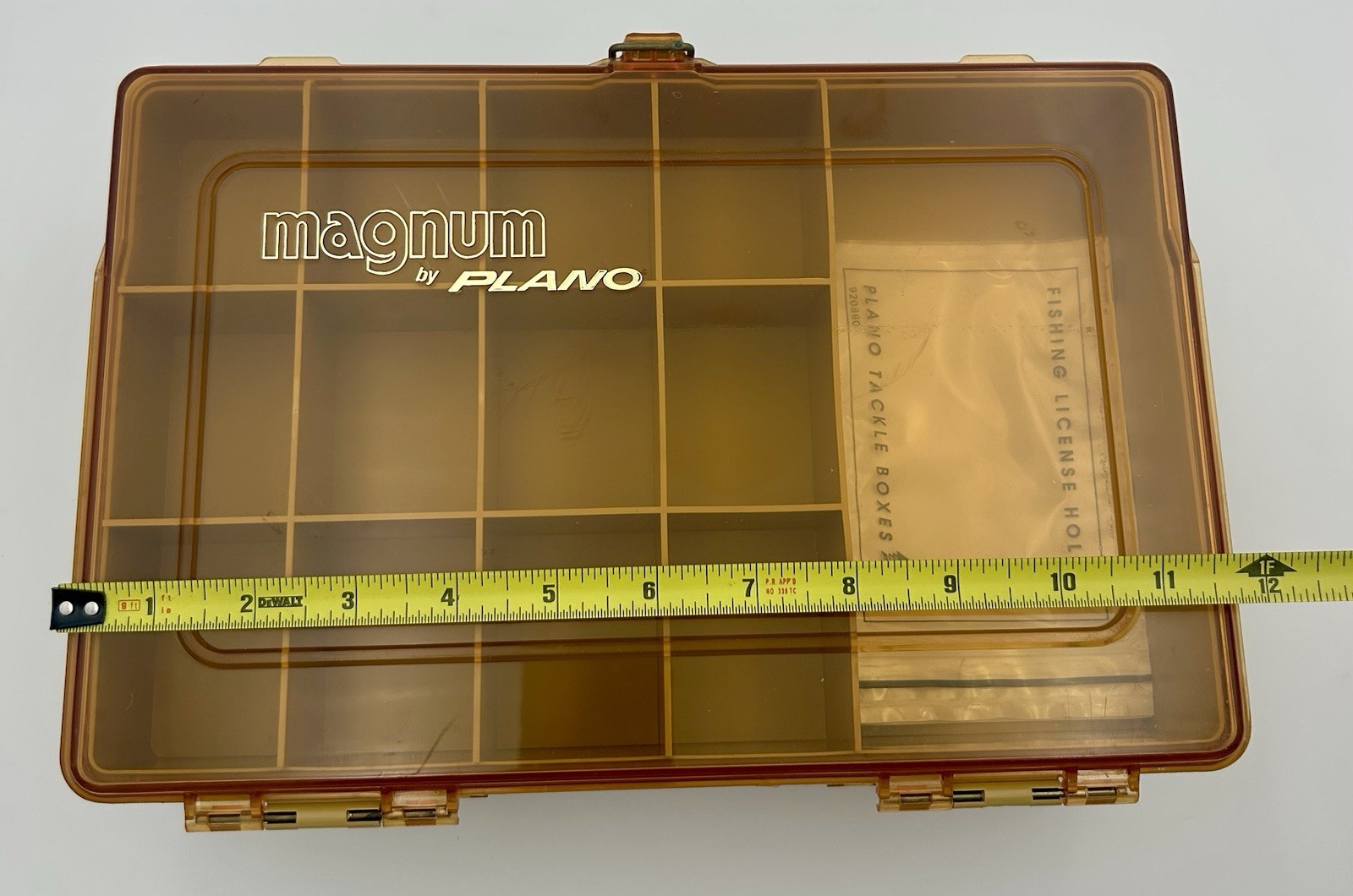 Vintage PLANO Magnum Portable Double Sided Tackle Box #1126, Made In USA!