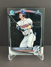 2025 Bowman Draft 1st Chrome Cody Miller #BDC-91 Atlanta Braves RC Rookie Card. rookie card picture