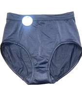 NWTS Bali Black Smooth Full Coverage Brief Panty Sissy Women's 2X Granny