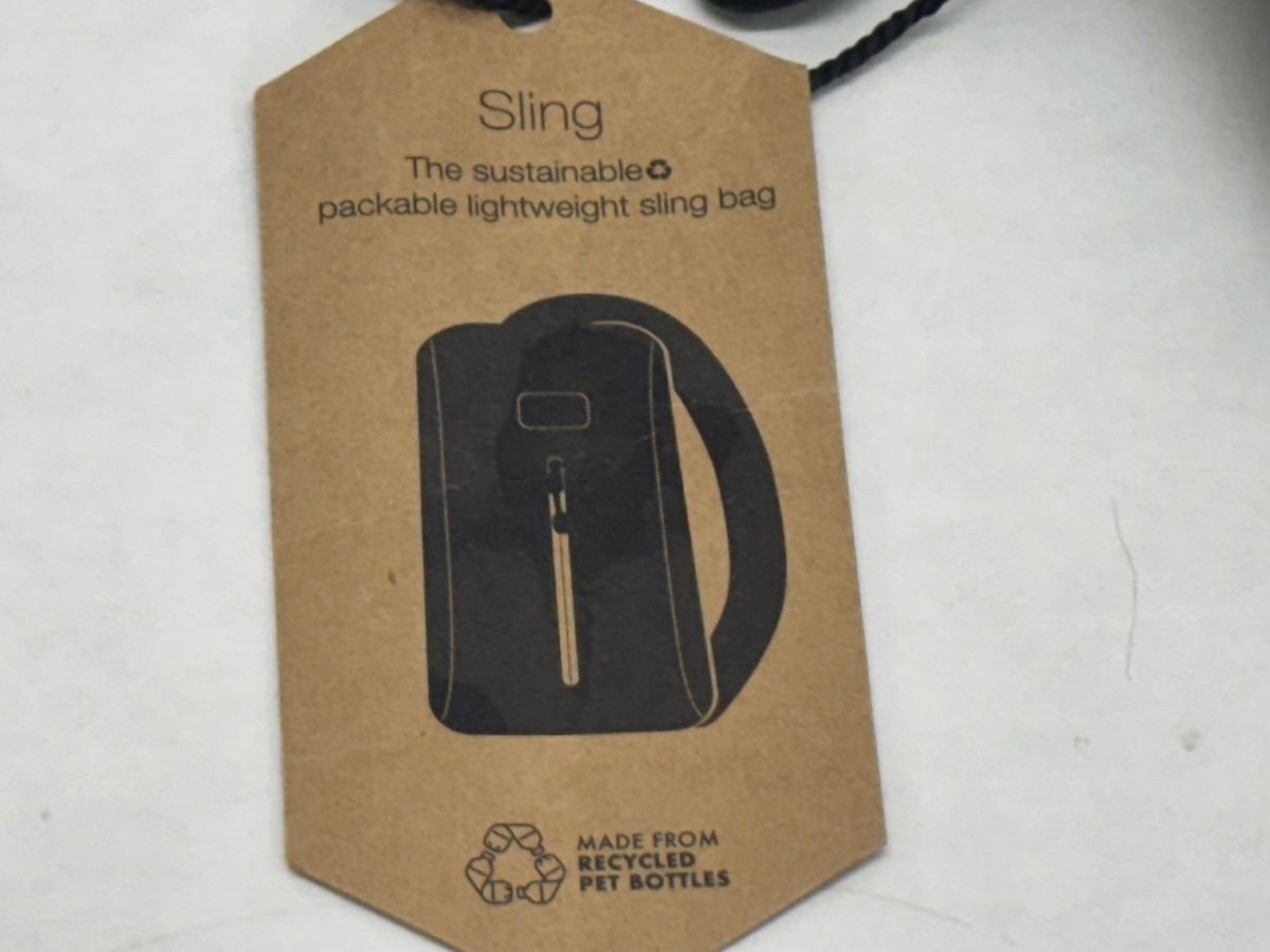 Plus Sling Bag Mens Womens Gray Sustainable Lightweight Water