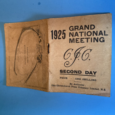 1925 Grand National Steeplechase Horse Race Christchurch Program New Zealand vtg