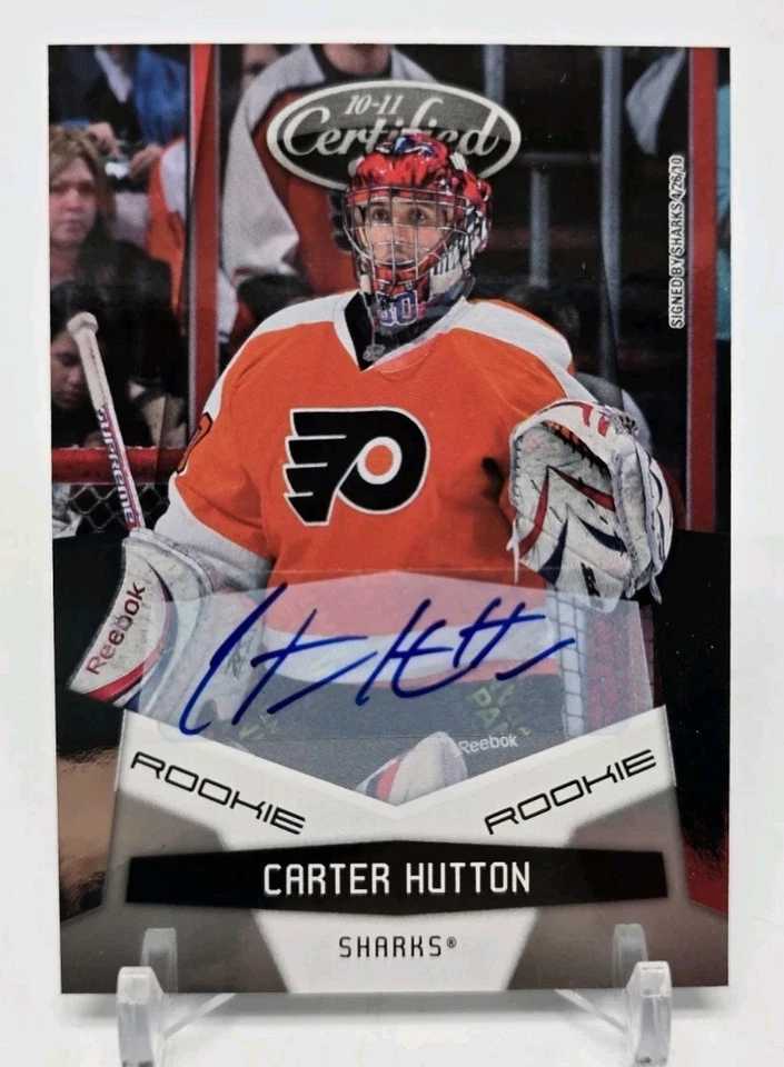 2010-11 Panini Certified CARTER HUTTON Rookie RC Auto /799 Philadelphia Flyers - Image 2 of 4