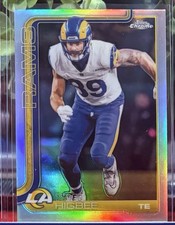 2025 Topps Chrome Football Tyler Higbee Silver Refractor Los Angeles Rams #172